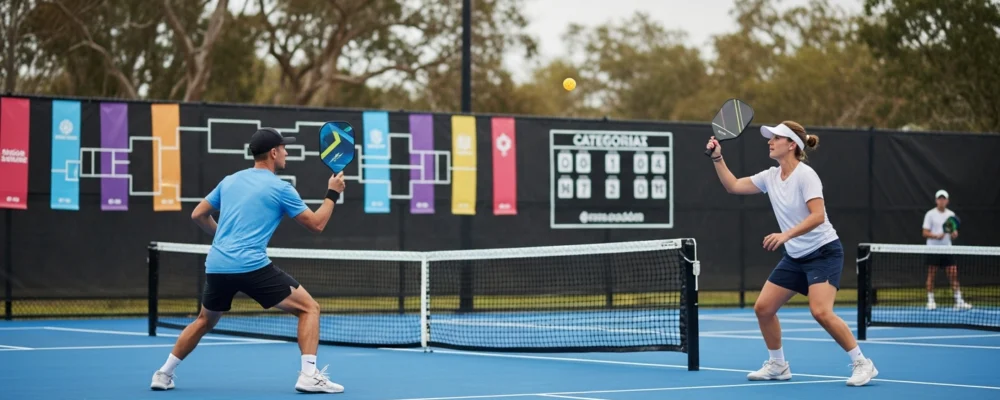 Categorías de torneos de pickleball: niveles, edad y modalidades, guide complet sur categorías de torneos de pickleball