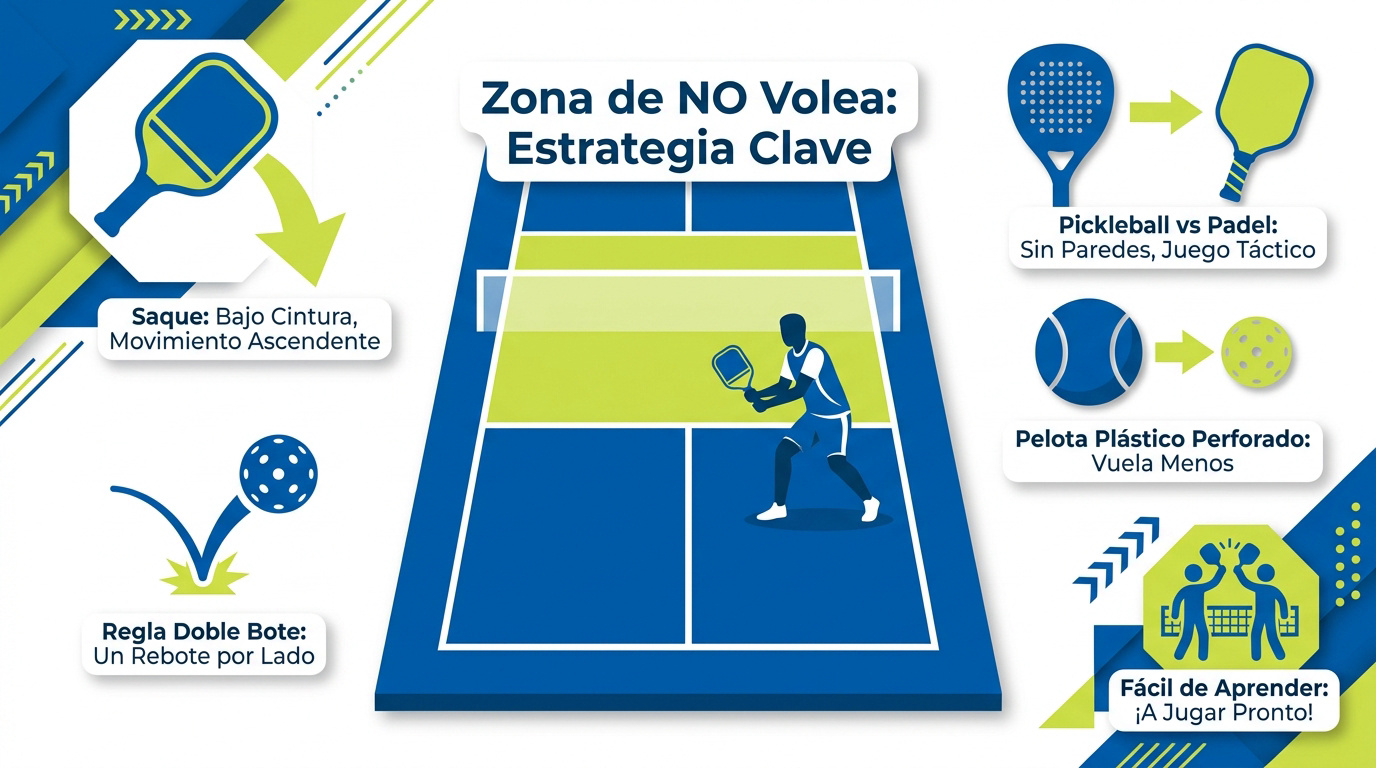 Reglas y comparativa de pickleball