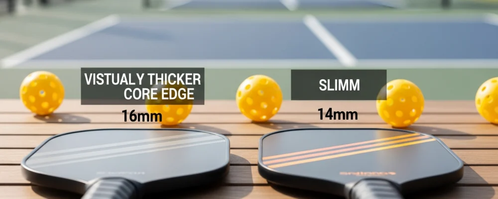 ¿Pala de 14 mm o de 16 mm? La comparación que debes conocer — mejor grosor de pala de pickleball