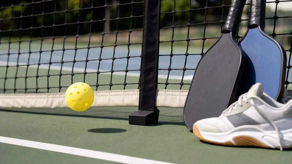 Pelotas, red y calzado: el resto del equipamiento esencial — material de pickleball