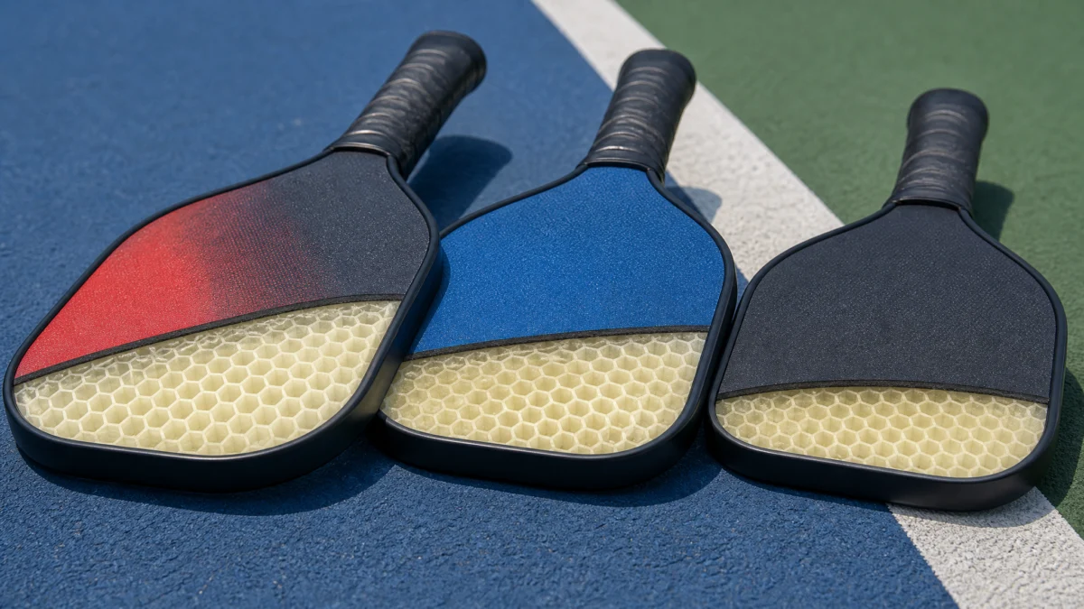 Núcleo de pala de pickleball según tu nivel: principiante, intermedio y avanzado — núcleo de pala de pickleball