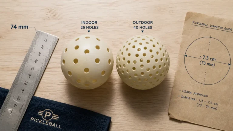 Pelotas pickleball interior 26 orificios et exterior 40 orificios