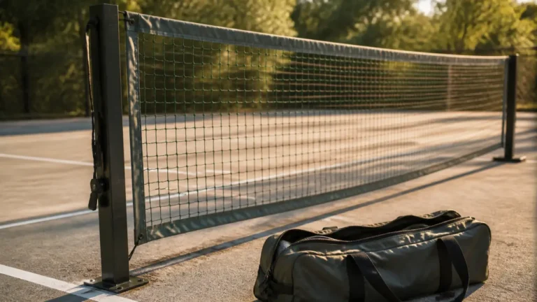 Red de pickleball tendue portable avec sac et bords renforcés