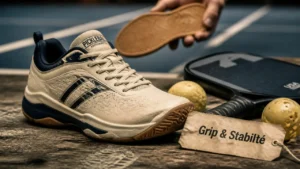 Zapatillas pickleball con agarre lateral y talla correcta