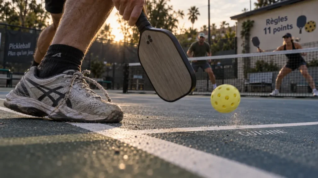 Pickleball reglas 11 puntos: cuisine et zone de service sur court